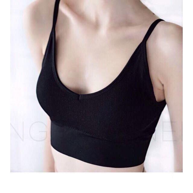 Áo Bra Tập Gym Siêu Hot - Siêu Xịn - Co Dãn Siêu Tốt Hàng Mới - Áo bra yoga gym thể thao M17 croptop nâng ngực hai dây