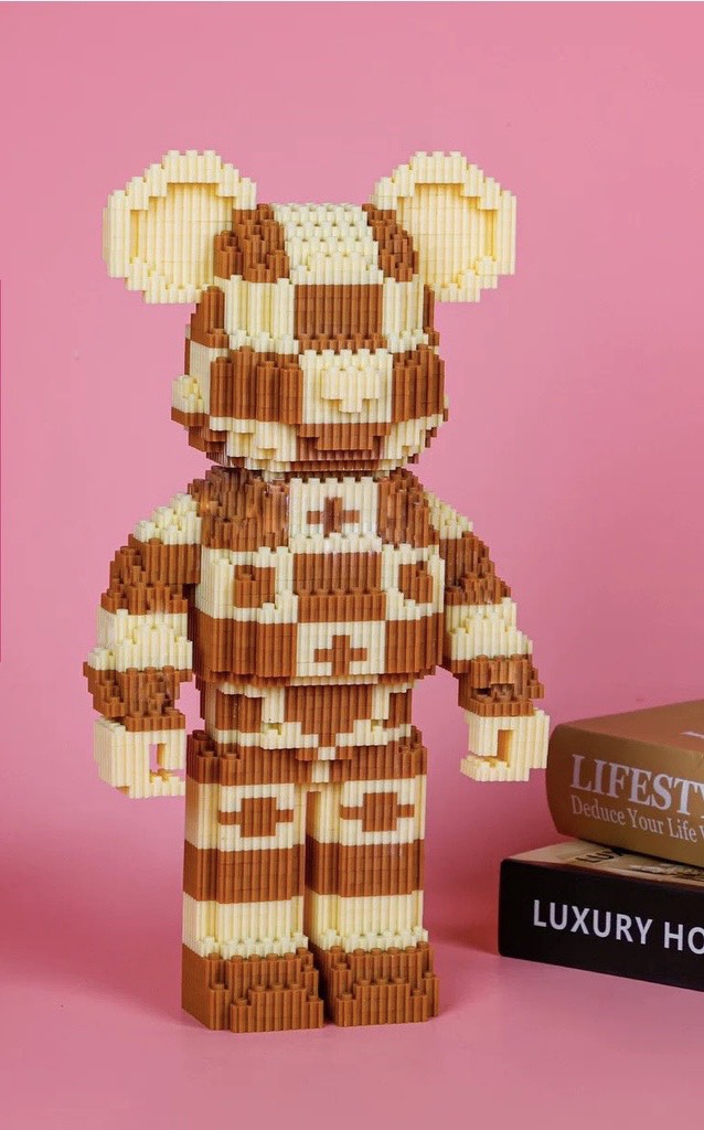 Đồ chơi lắp ráp, mô hình lắp ráp gấu Bearbrick size 33-35cm nhiều màu *** Nhận lắp sẵn***