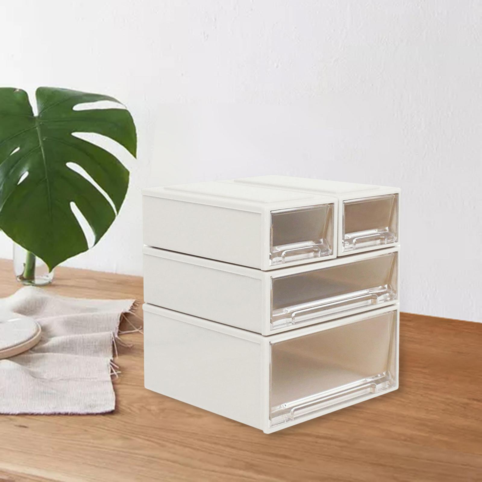 4Pcs 1:6 Scale Dollhouse Drawer Storage Box Scene Mini Decoration