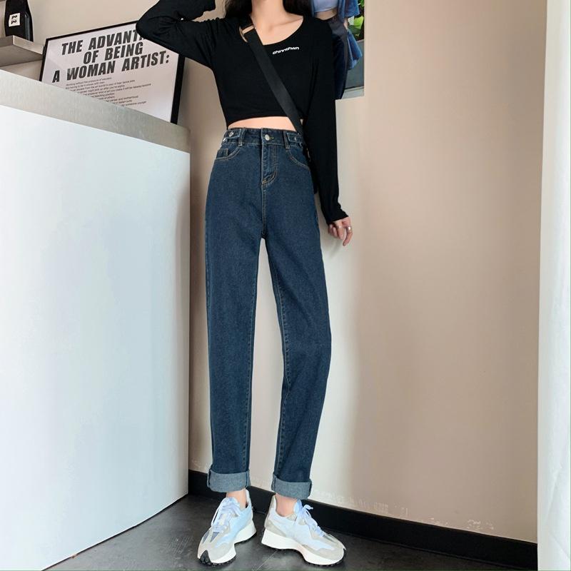 Quần ống rộng nữ bigsize KimFashion, quần baggy cạp lưng cao rách 2 gối form ulzzang hàn quốc BGD-D1