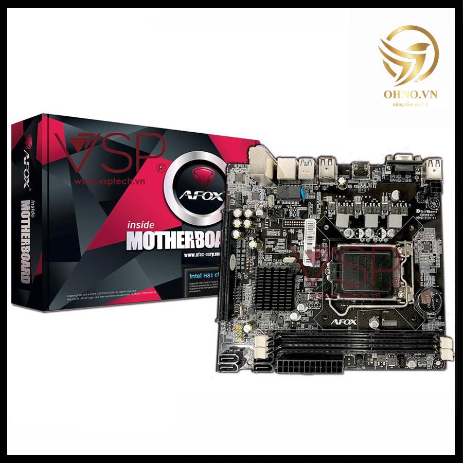 Main Máy Tính Bo Mạch Chủ AFOX H81 CHÍNH HÃNG Mainboard Linh Kiện Điện Tử Cho Máy Tính PC -hàng chính hãng