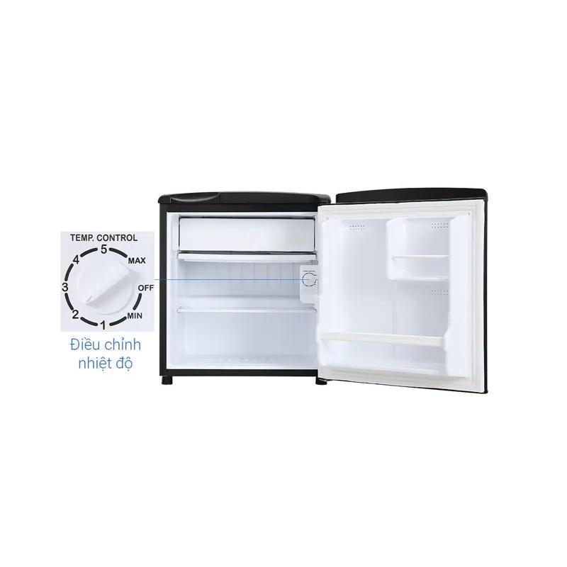Tủ lạnh Aqua 50 lít AQR-D59FA Tủ lạnh Mini phòng trọ, phòng ngủ, tủ đựng mỹ phẩm cá nhân - Hàng chính hãng