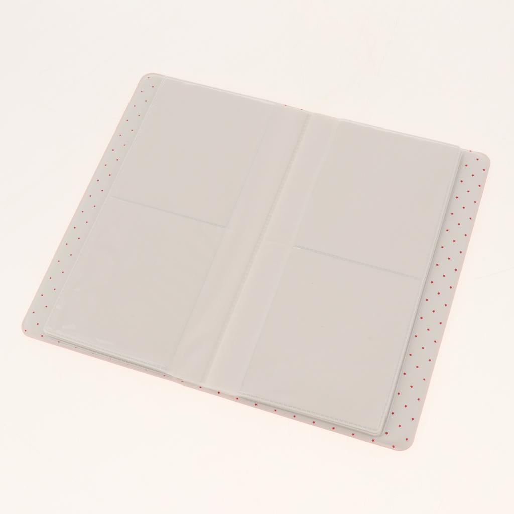 2 Pieces Pink+Black 64Pocket Photo Album Storage Case for Fuji SQ20/SQ10/SQ6