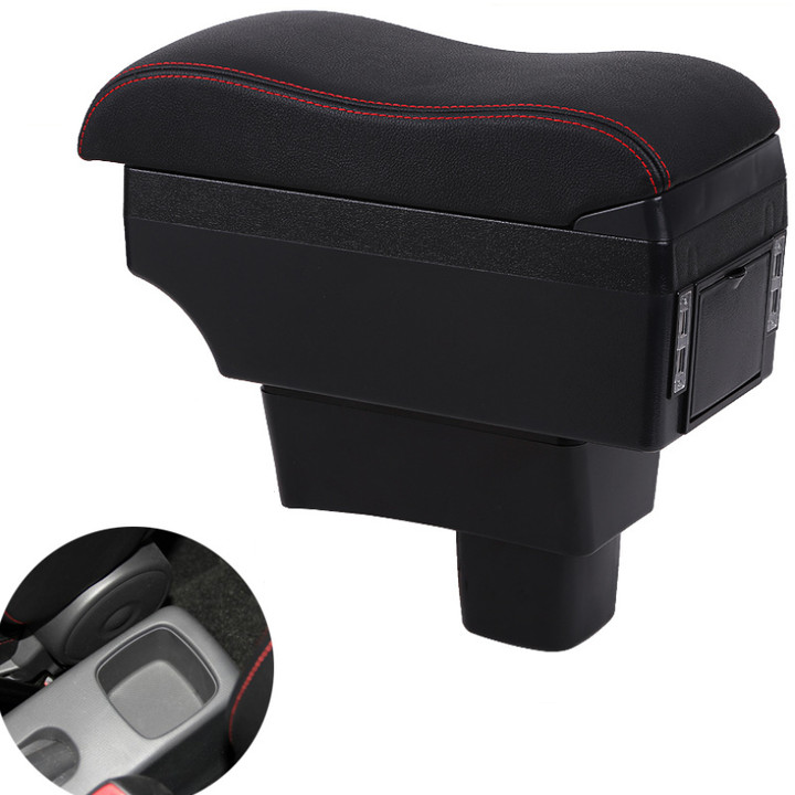 Hộp tỳ tay ô tô, xe hơi cao cấp dành cho xe Suzuki Swift tích hợp 6 cổng USB