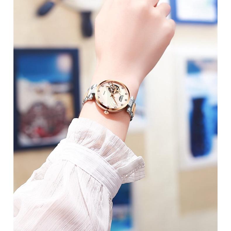 Đồng hồ nữ chính hãng KASSAW K981-2 Chống Nước ,chống xước ,kính sapphire, bảo hành 24 tháng Thời Trang Cho Nữ thiết kế đơn giản trẻ trung và sang trọng