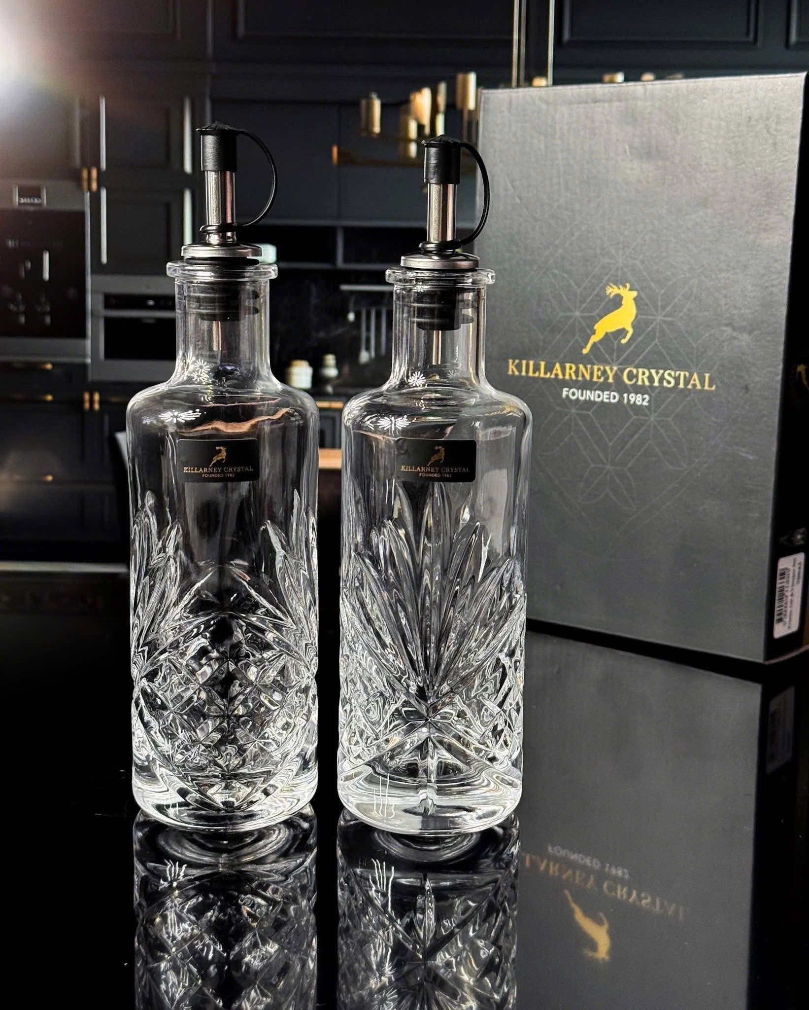 Set 2 Bình Pha Lê Đựng Dầu/Mắm KILLARNEY (70043)