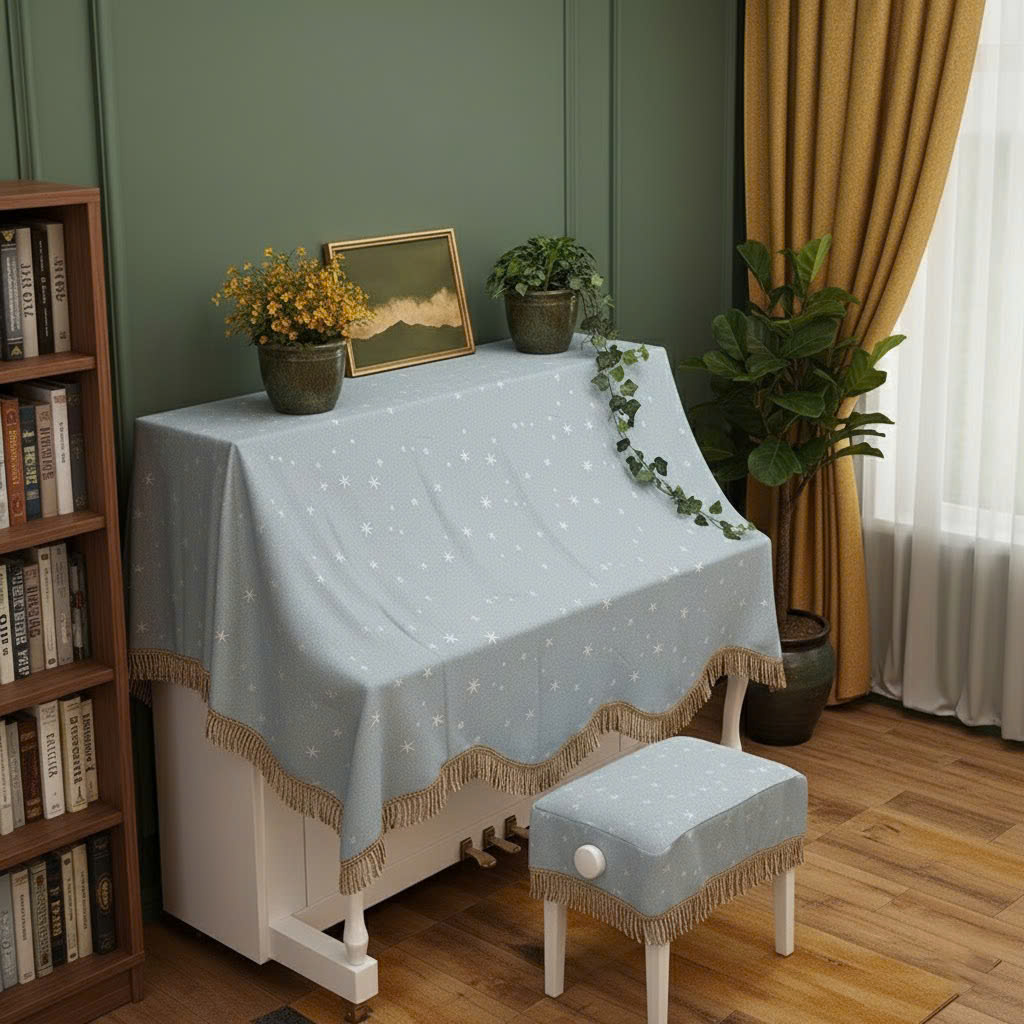 Khăn phủ đàn piano cơ đàn piano điện tử 88 phím sang trọng cổ điển - Hàng chính hãng