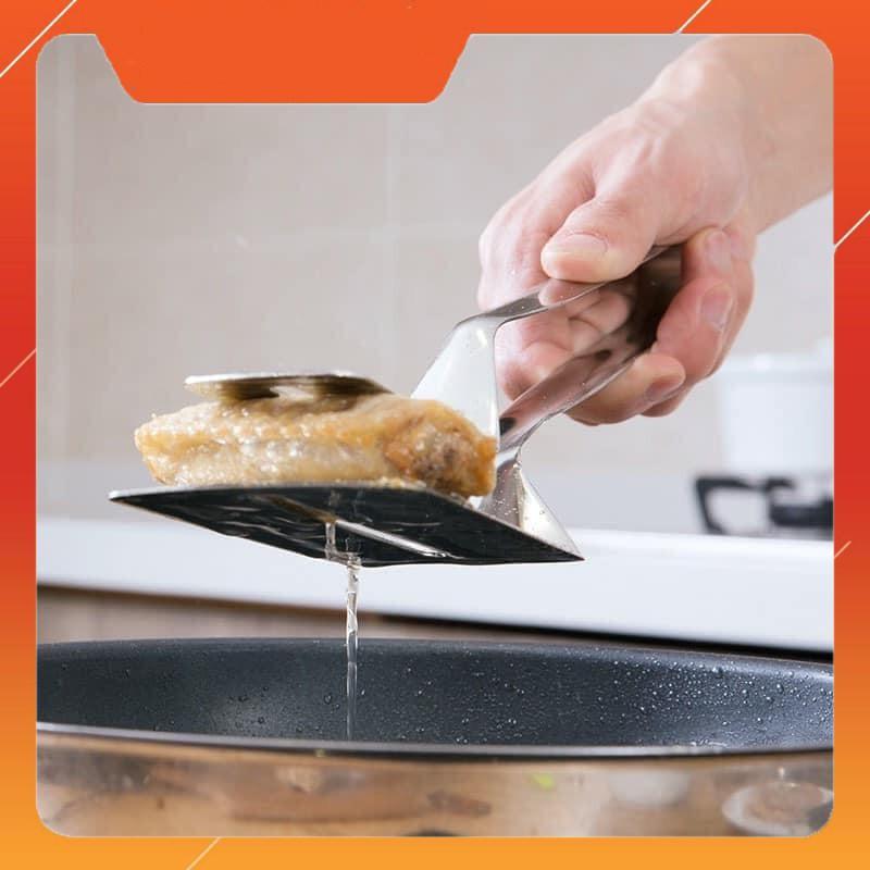 KẸP GẮP ĐỒ NƯỚNG ĐA NĂNG 3 IN1 INOX NGUYÊN KHỐI