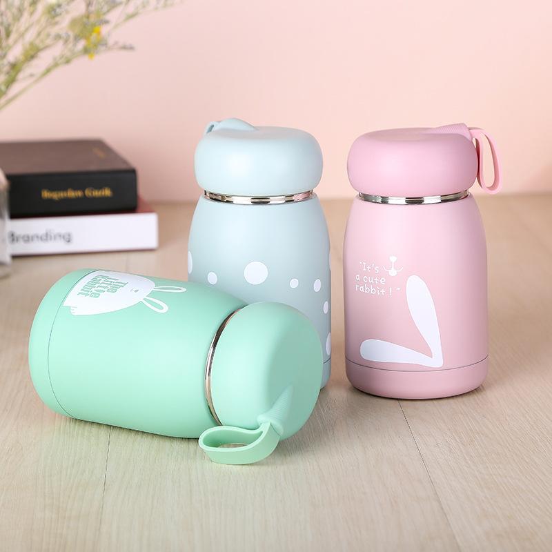 320ML Trẻ Em Giữ Nhiệt Dễ Thương Cà Phê Máy Hút Bình Thép Không Gỉ 304 Du Lịch Uống Nước Thermoses Ly Và Cốc Cho trẻ Em