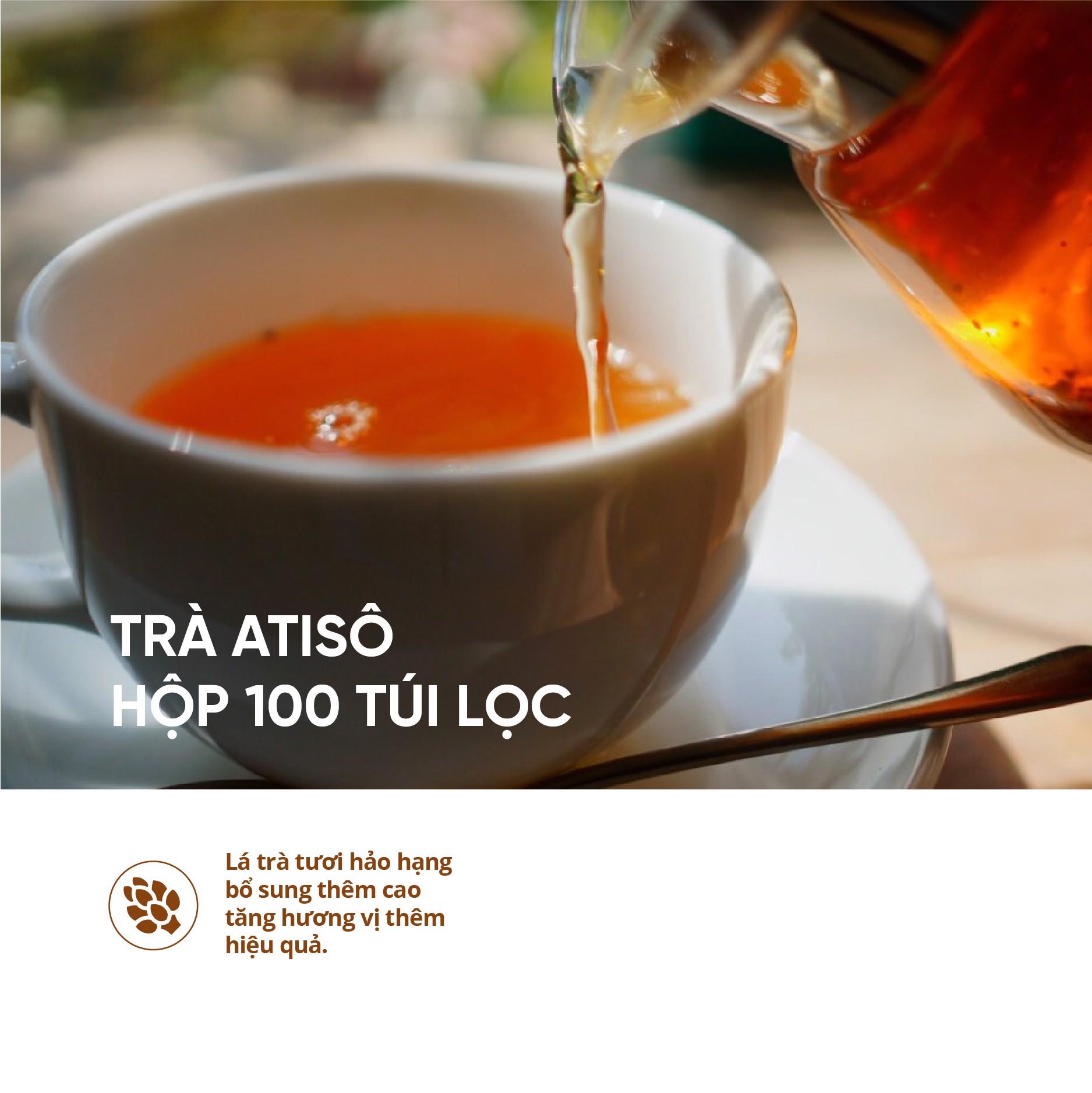 Combo 2 hộp Trà Atiso hộp 100 túi lọc