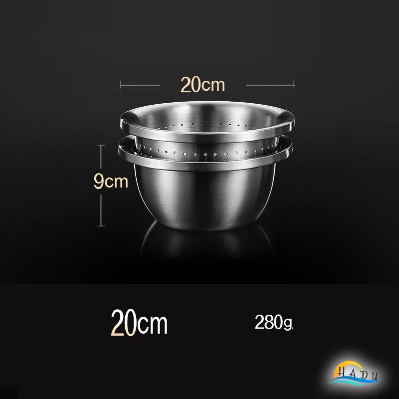 Bộ Rổ Thau Inox 304 Lưới Lớn Nhỏ Sâu Lòng Cao Cấp 20cm 22cm 24cm 16cm 28cm 30cm 32cm 34cm Đạt Chất Lượng Đức HADU