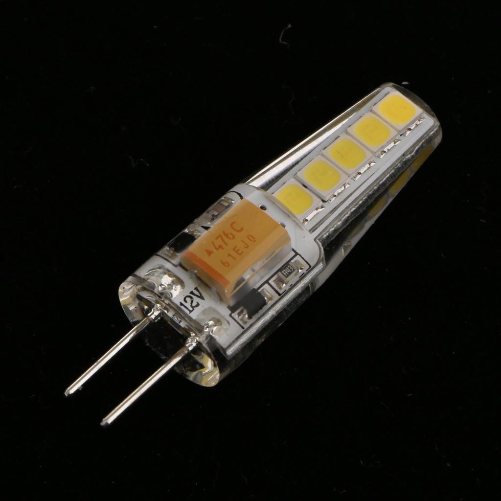 3x2W G4 Silicone LED Corn Bulb Lamp Energy Saving Bulb AC/DC12V White