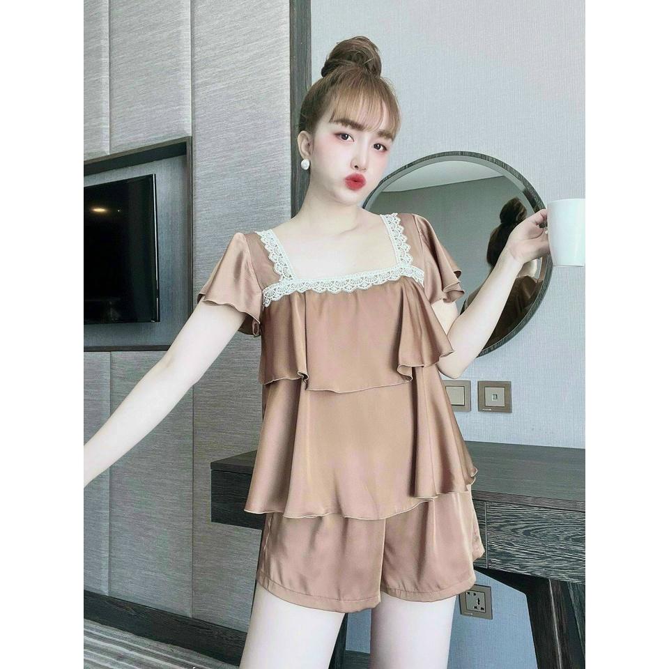 Đồ bộ đùi nữ mặc nhà, bộ cánh tiên phối ren dễ mặc- Phuongaliceshop