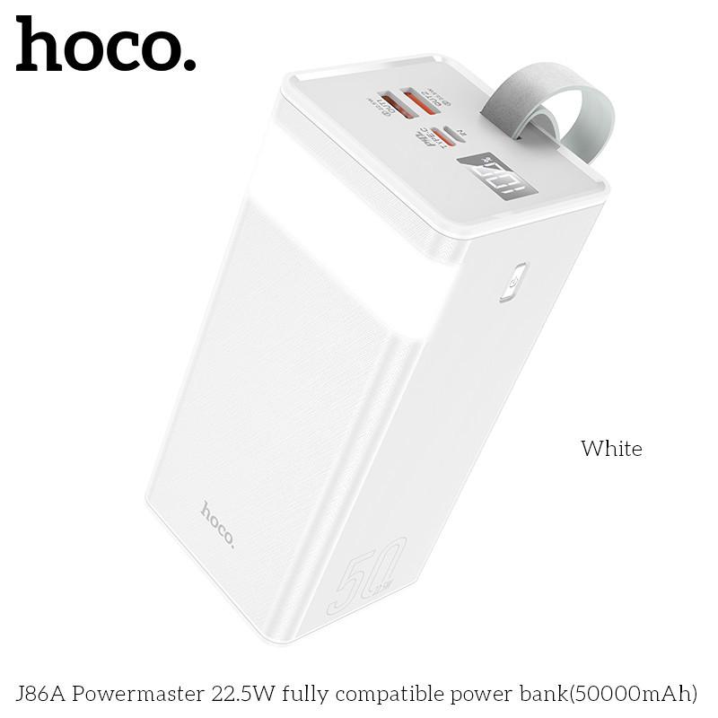 Sạc dự phòng nhanh 40.000, 50.000, 60.000 mAh Hoco J86/J86A/J86B 22.5W có đèn LED hàng chính hãng - 50000