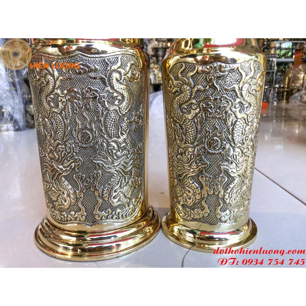 Ống Hương Bằng Đồng Dáng Tròn