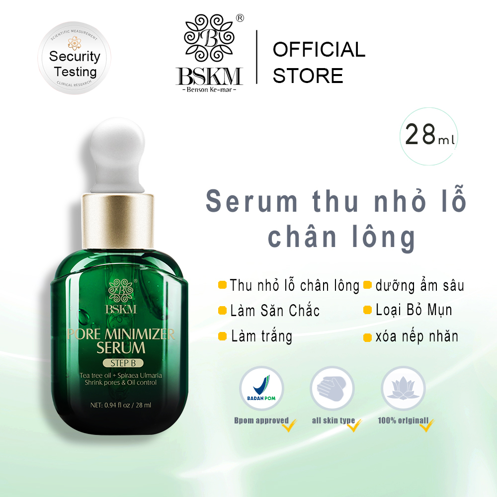 BSKM Pore Minimizer Serum 28ml Thu Nhỏ Lỗ Chân Lông Kiểm Soát Dầu Nhẹ Nhàng Và Dưỡng Ẩm Dầu Cây Trà Tinh Chất Chăm Sóc Da Mặt