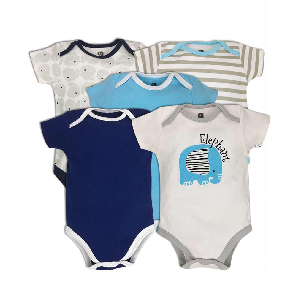 Set 5 body/bodysuit hàng quảng châu cho bé trai bé gái