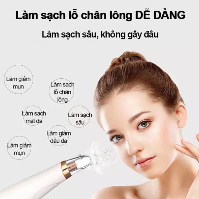 Máy hút mụn cầm tay BLACK HEAD+pin, lấy đi nhân mụn,mụn đầu đen,mun cám giảm tiết bã nhờn