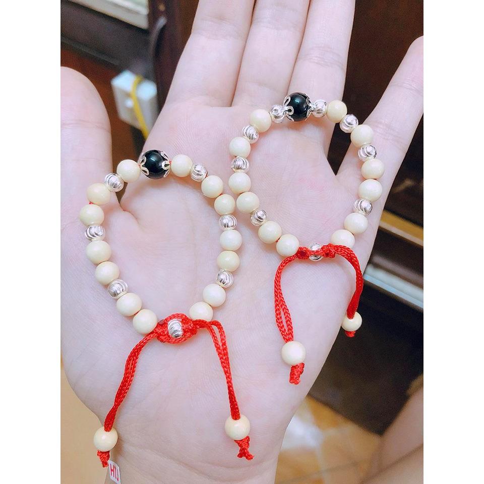 Vòng dâu mix bạc cho bé
