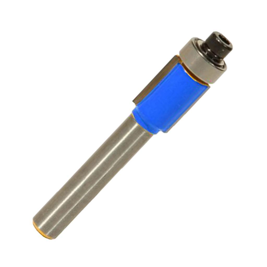 2-4pack Straight Alloy Flush Trim Extra Bearing Router Bit Woodworking Cutter