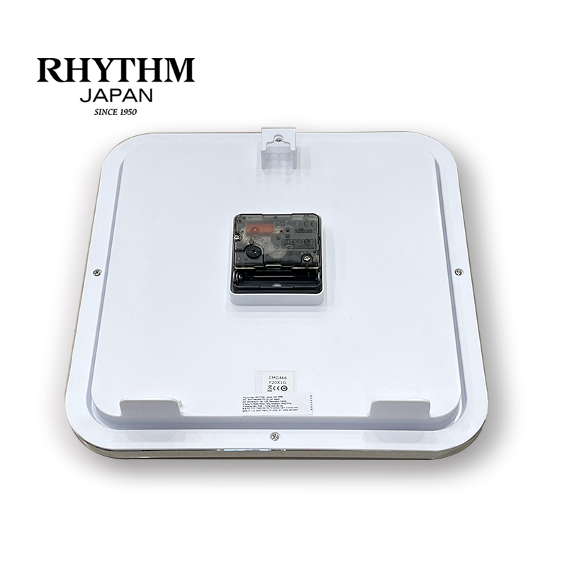 Đồng hồ Rhythm CMG466NR19 Kt 25.0 x 25.0 x 4.5cm, 500g Vỏ nhựa. Dùng Pin.