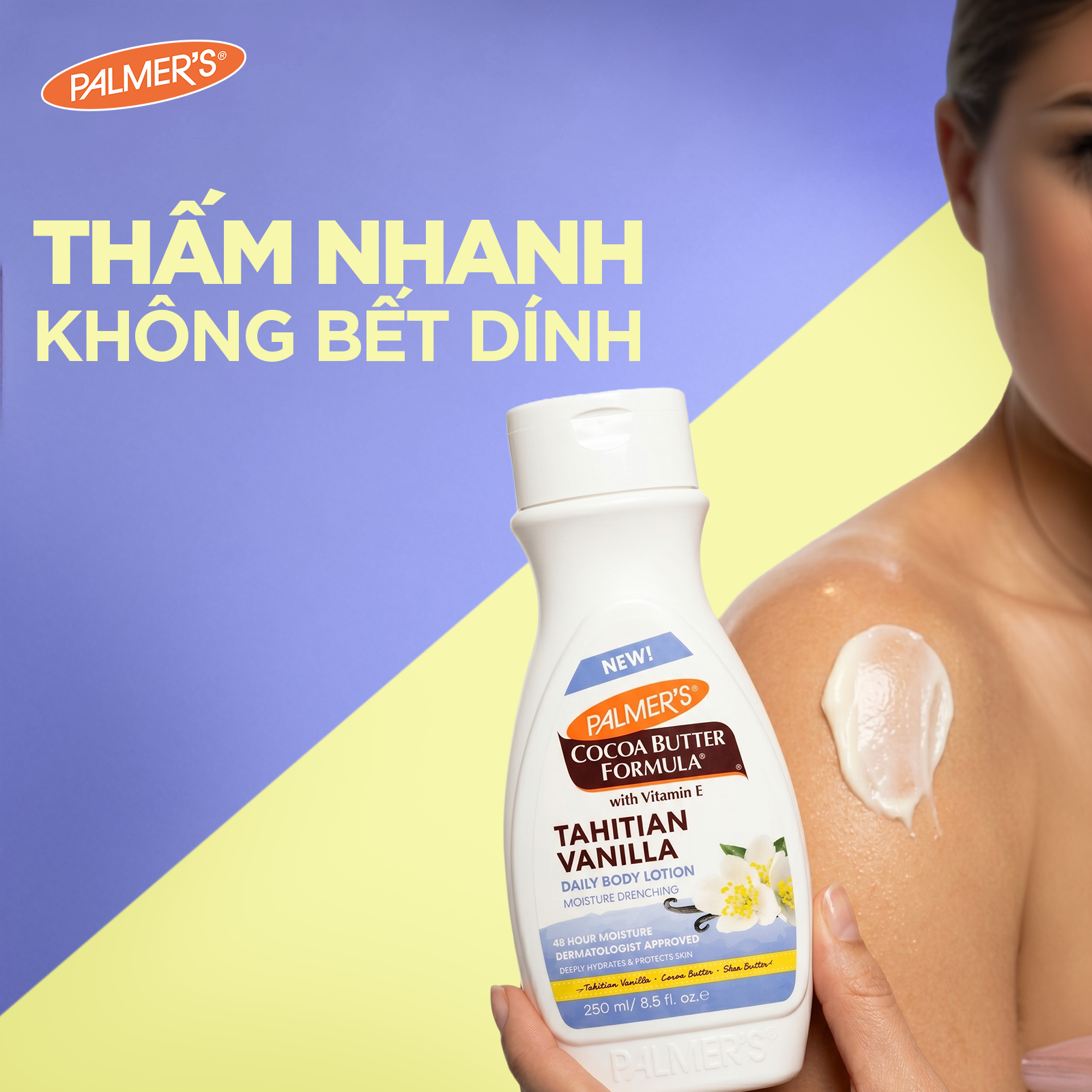 [Mới] Sữa Dưỡng Thể Toàn Thân Palmer's Tahitian Vanilla Lotion 250ml/ 400ml