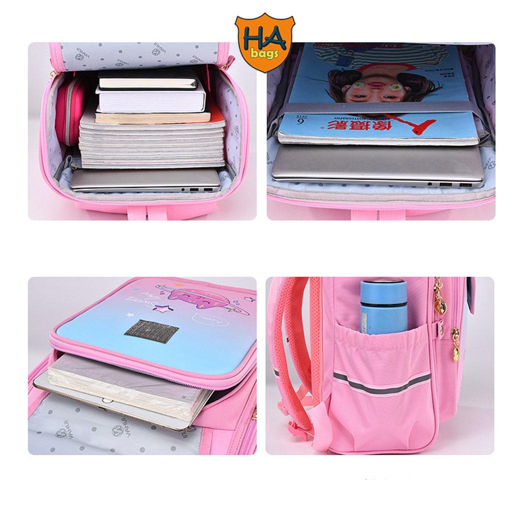 Balo học sinh tiểu học HA1022 chống gù, thiết kế phù hợp với học sinh cấp 1