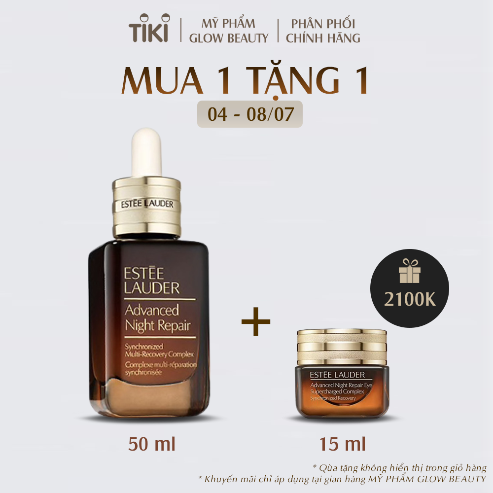 Tinh chất phục hồi chống lão hóa Estee Lauder Advanced Night Repair Synchronized Multi-Recovery 50ml - Tặng Kem dưỡng mắt phục hồi da ban đêm - Eye Cream 15ml