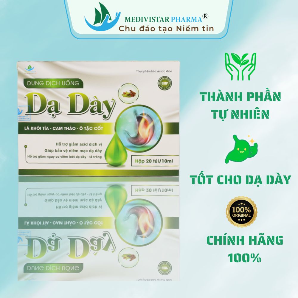 Thực phẩm chức năng Dung Dịch Uống Dạ Dày Western làm từ thảo dược tự nhiên, hộp 20 túi x 10ml