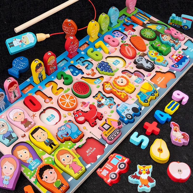 Bộ đồ chơi câu cá trí tuệ 63 chi tiết cho bé, đồ chơi phát triển trí thông minh giúp bé vừa học vừa chơi hiệu quả