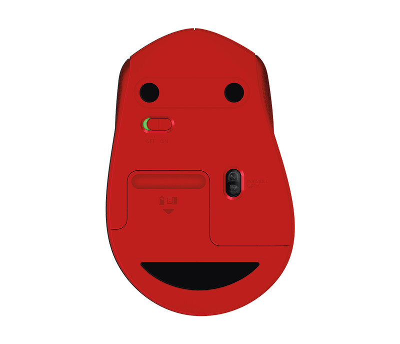 Chuột không dây LOGITECH M331 Red Cổng USB - Hàng chính hãng