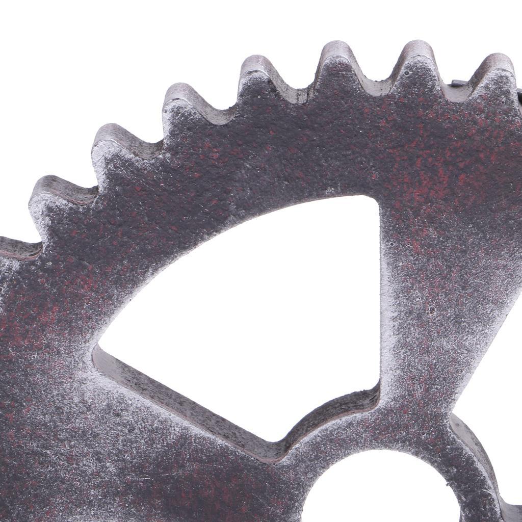 4Pcs Retro Industrial Wooden Gear Wheel Home Wall Decorative Accessories