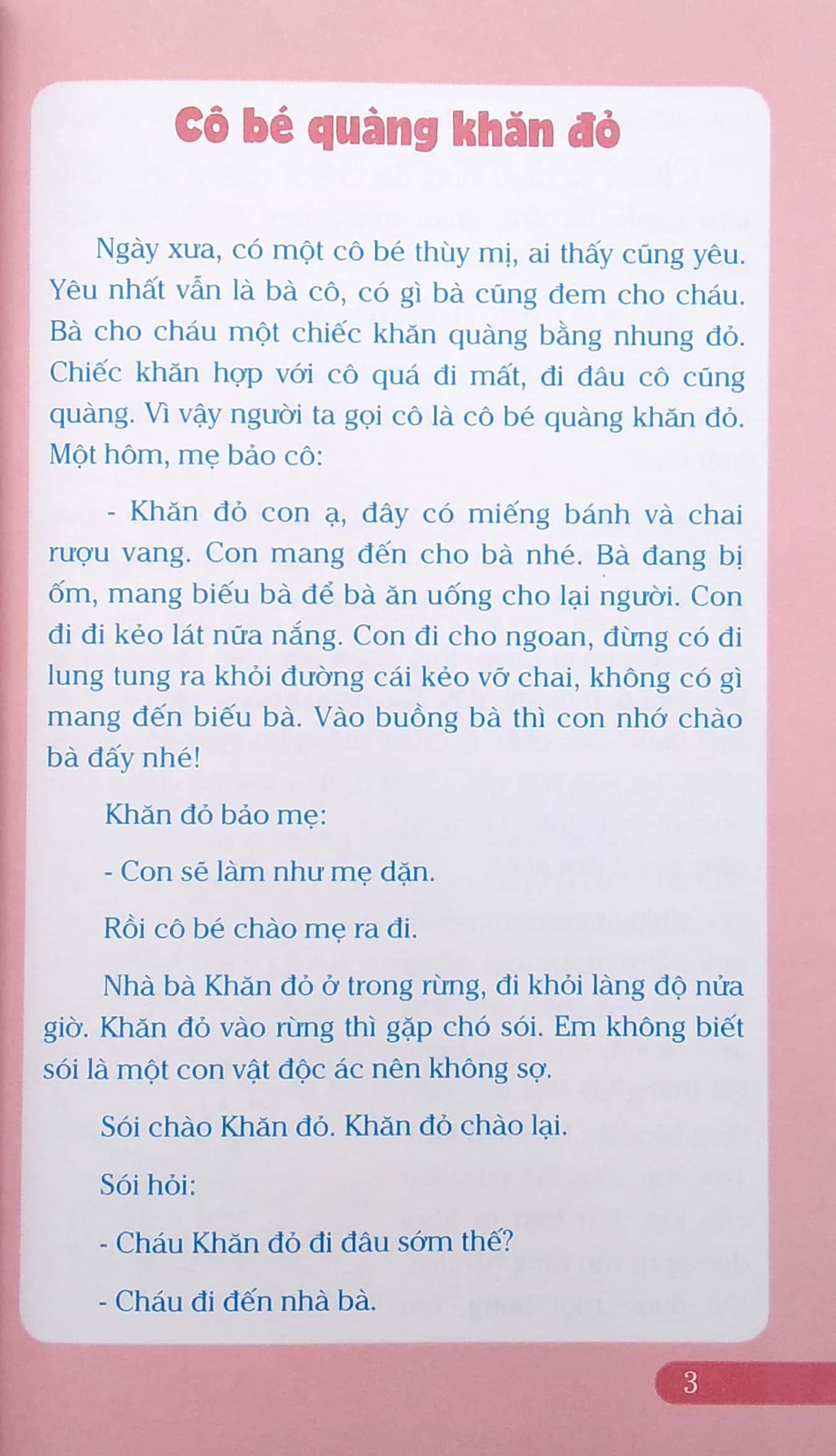 Truyện Cổ Tích Thế Giới Hay Nhất - Cô Bé Quàng Khăn Đỏ