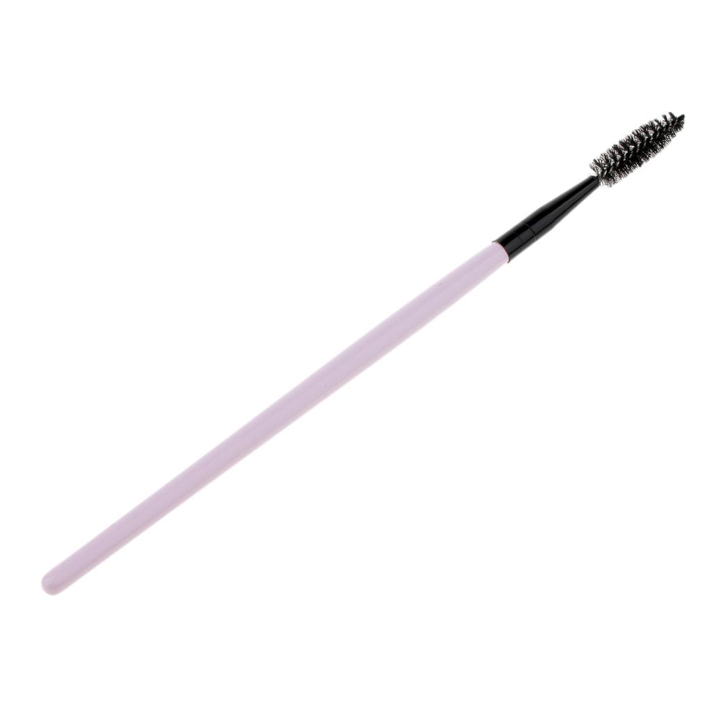 Nylon Mascara Wands Wood Handle Makeup Eyelash Extension Brush