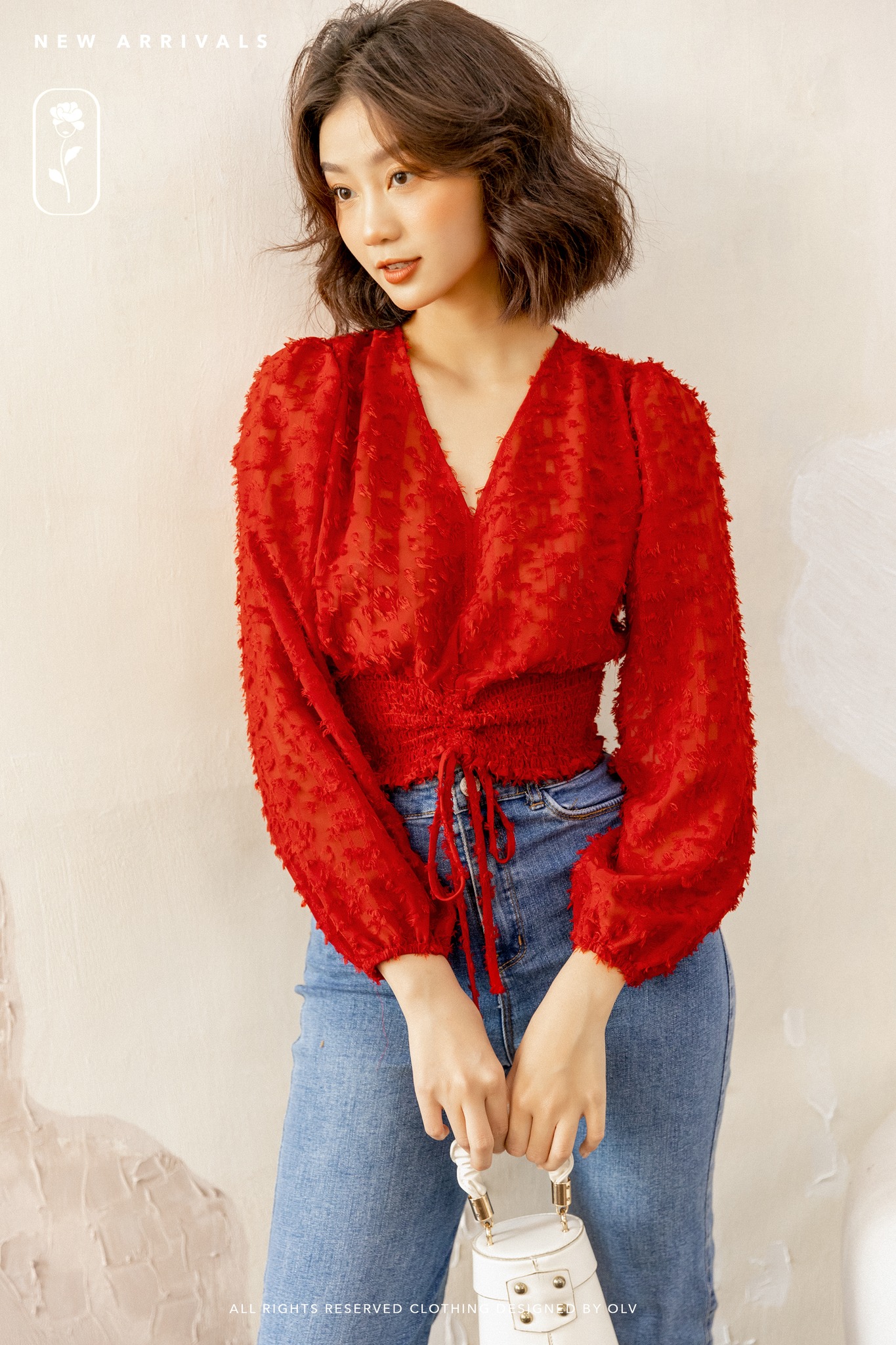 OLV - Áo Bonnie Top in Red
