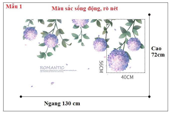 Decal dán tường-Mùa xuân-BIG SIZE