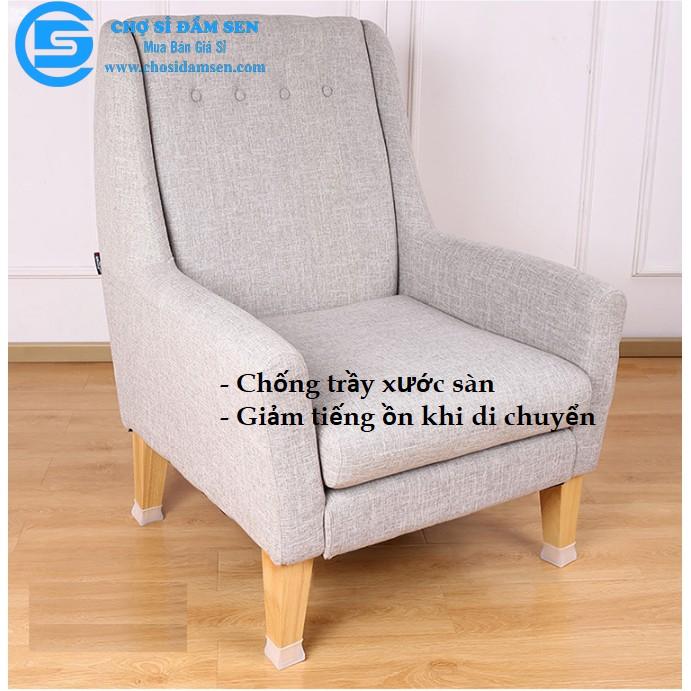 Vỏ bọc chân bàn ghế silicon dày hình vuông, miếng silicon dày bọc chân bàn ghế chống trượt