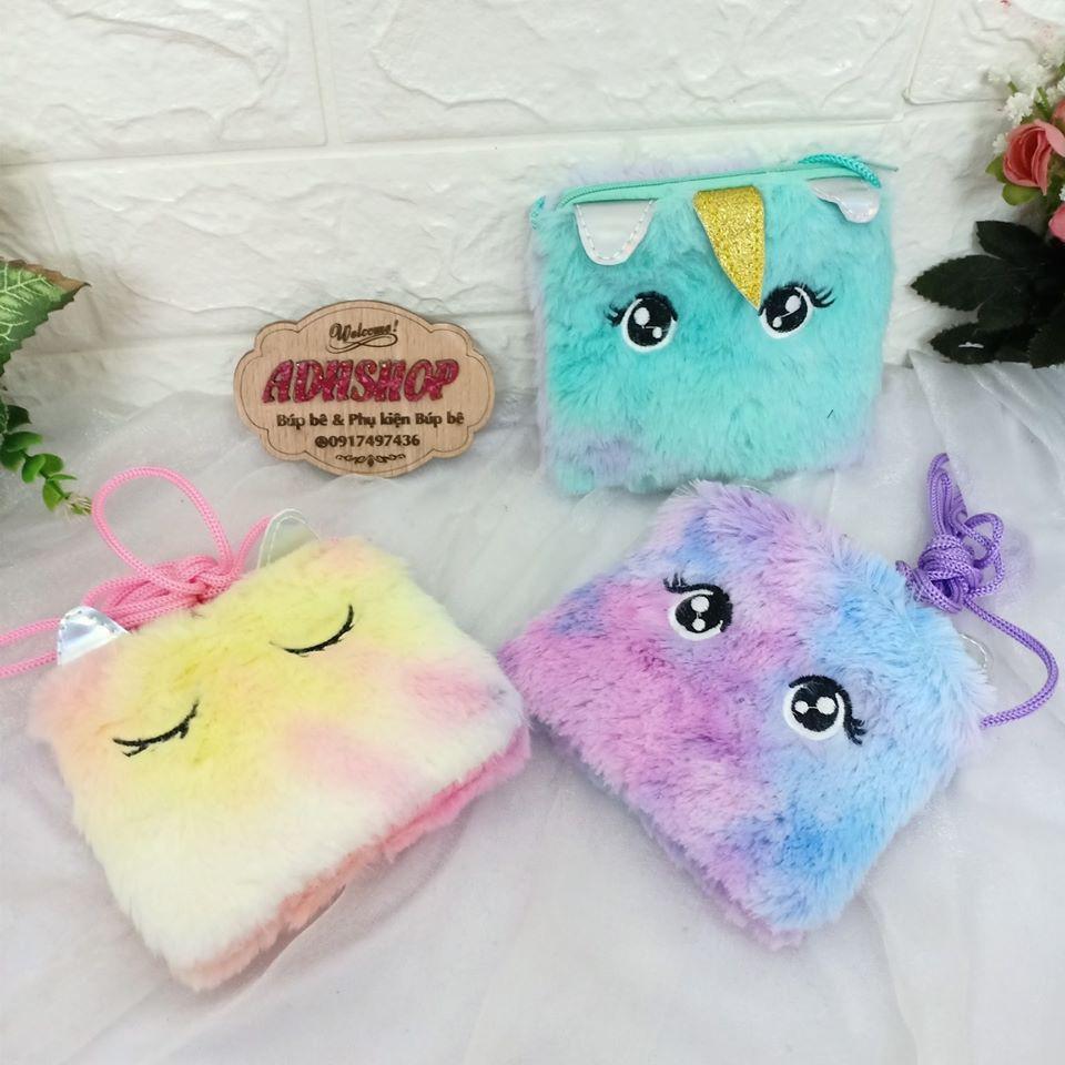 Túi Đeo Chéo Vải lông hình Ngựa Unicorn Sunnydoll