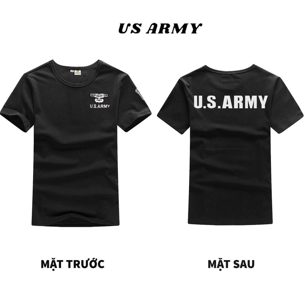 Áo Thun Nam Lính Mỹ US ARMY - Áo Phông Nam cotton Quân Đội Mềm Mịn Thoáng Mát Dáng Ôm Body Hàng Chính Hãng
