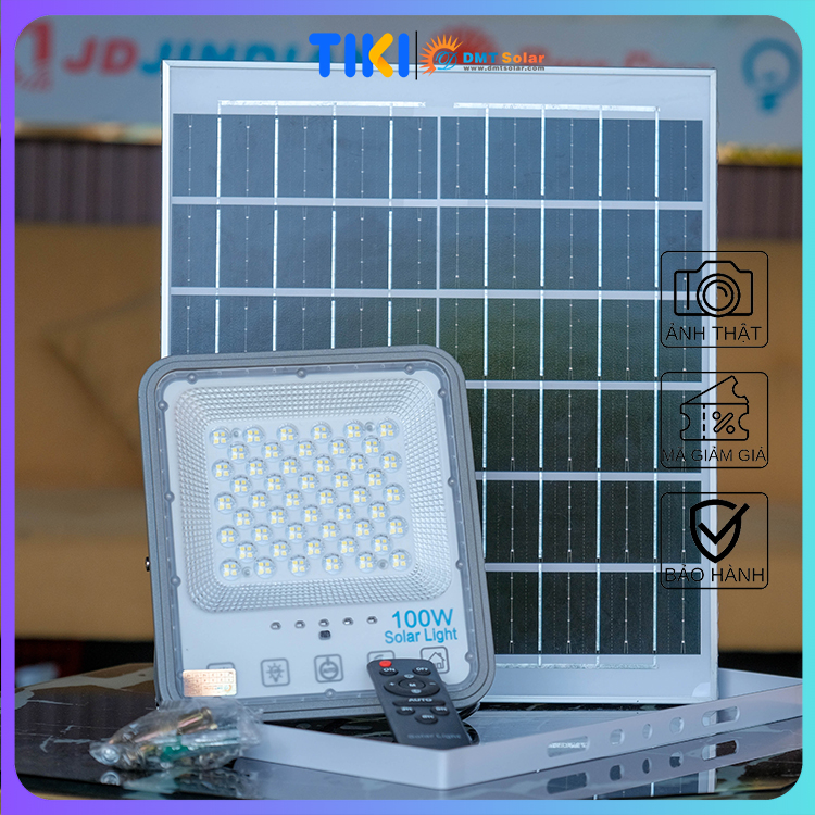 Đèn pha mắt ngọc chống loá năng lượng mặt trời vỏ hợp kim nhôm F05 đủ công suất 100-200-300-400W