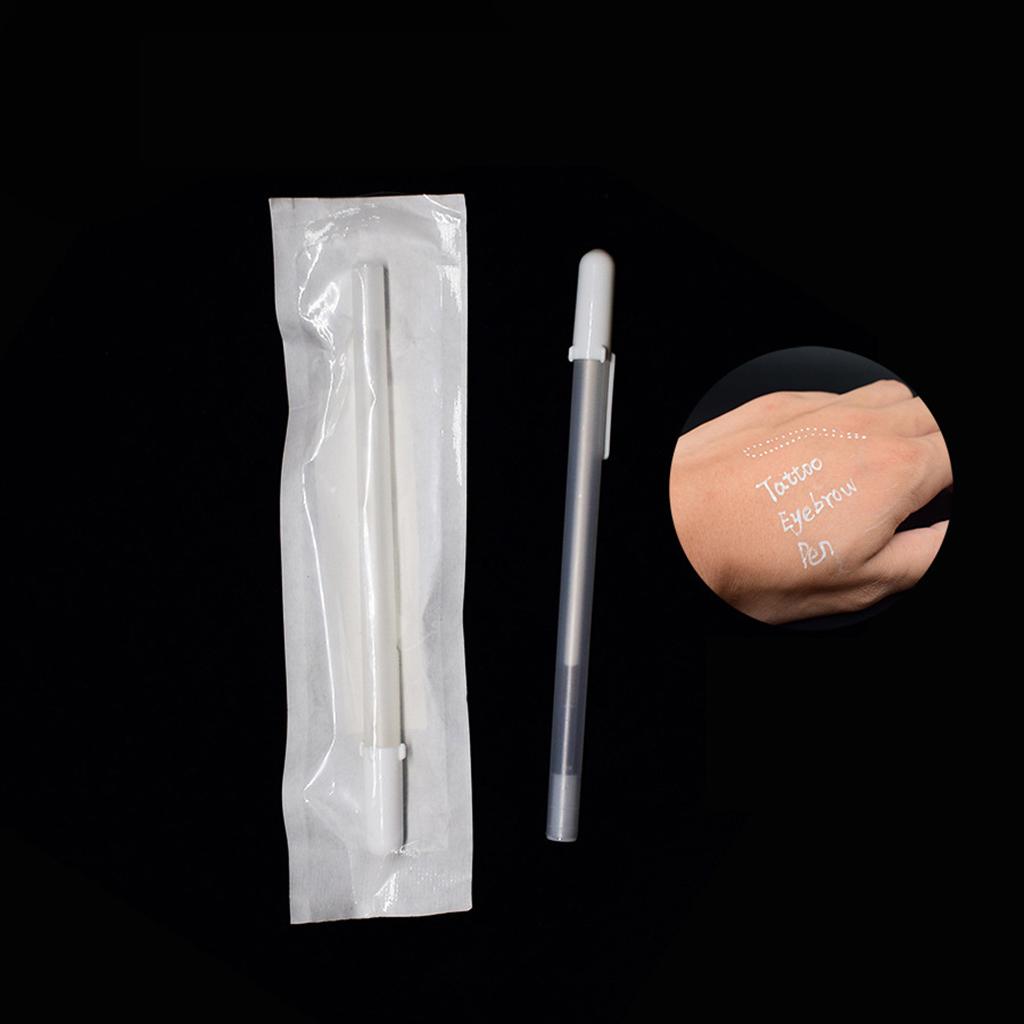 Korean Style White Skin Marker for Piercing Eyebrow Make Up Measuring