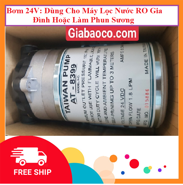 Bơm 24V Dùng Cho Máy Lọc Nước Ro Gia Đình Hoặc Làm Phun Sương