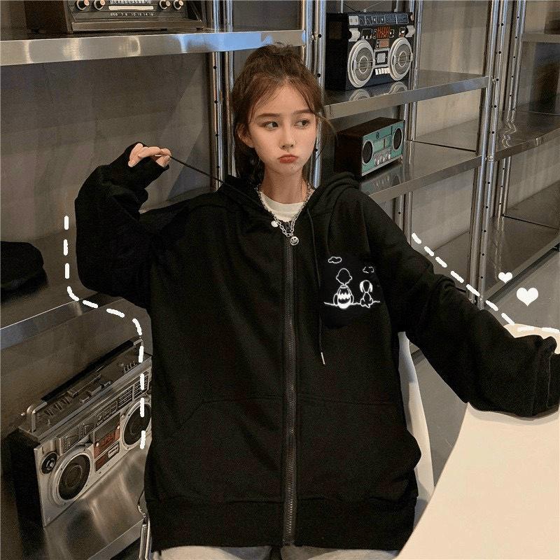 ÁO KHOÁC NỈ NGOẠI DÂY KÉO FORM RỘNG THỜI TRANG NỮ SÀNH ĐIỆU - HOT TREND GENZ CHO CÁC BẠN TRẺ THỜI TRANG NAM 1986