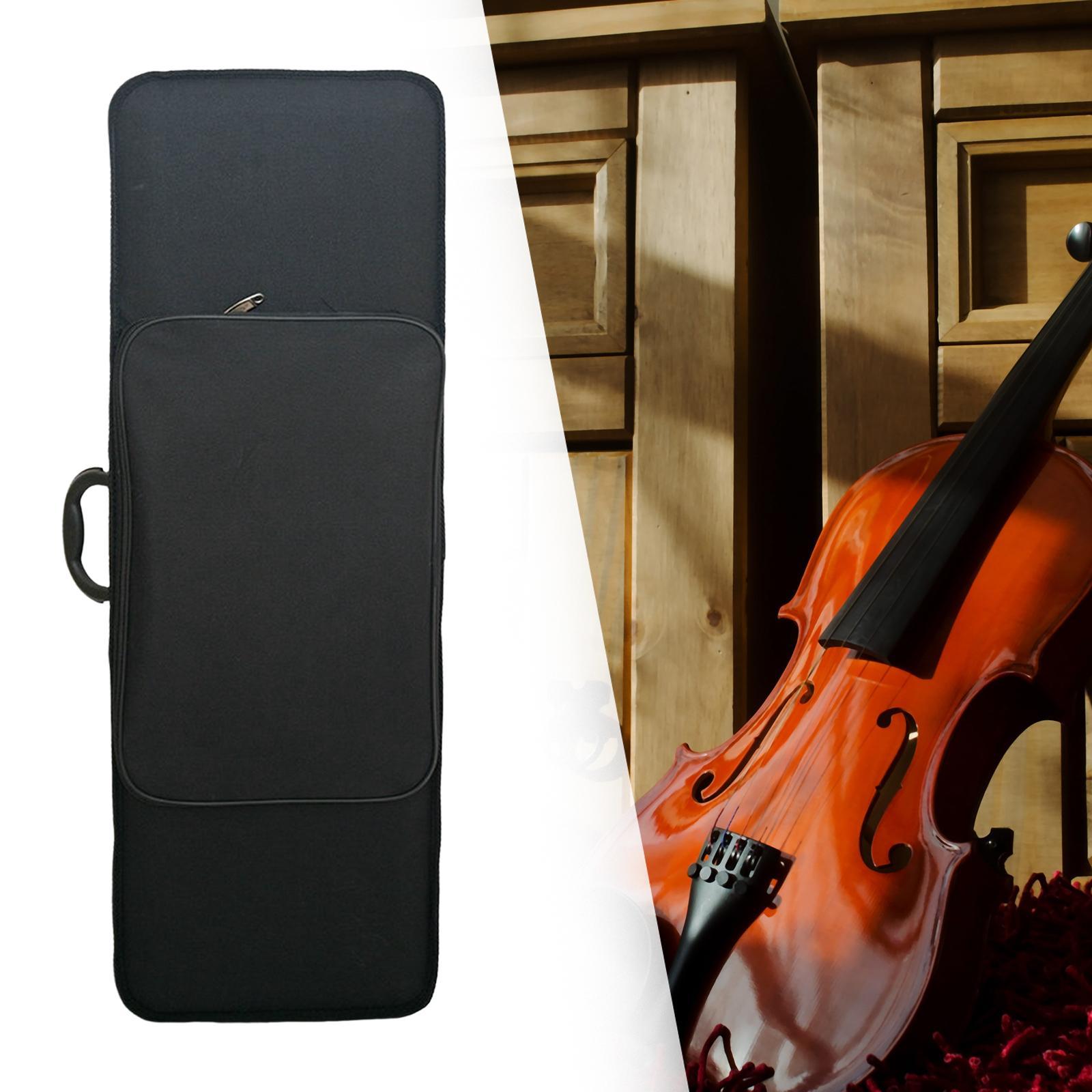 Violin Storage Hard Box, Oblong Violin Carrying Bag with Handle for Travel