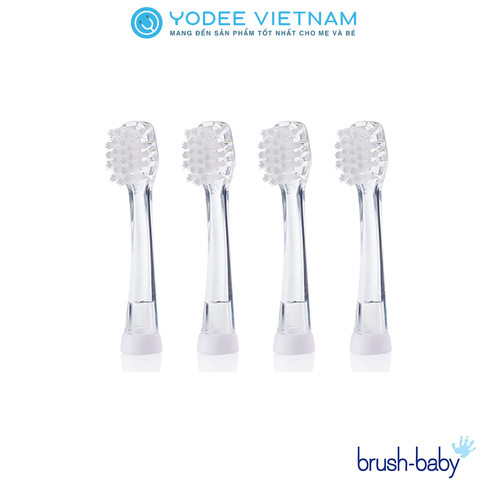 Brush-Baby Bộ 4 đầu bàn chải thay thế tiện dụng cho bàn chải điện BabySonic (18 - 36 tháng)Brush-Baby Bộ 4 đầu bàn chải thay thế tiện dụng cho bàn chải điện BabySonic (18 - 36 tháng)