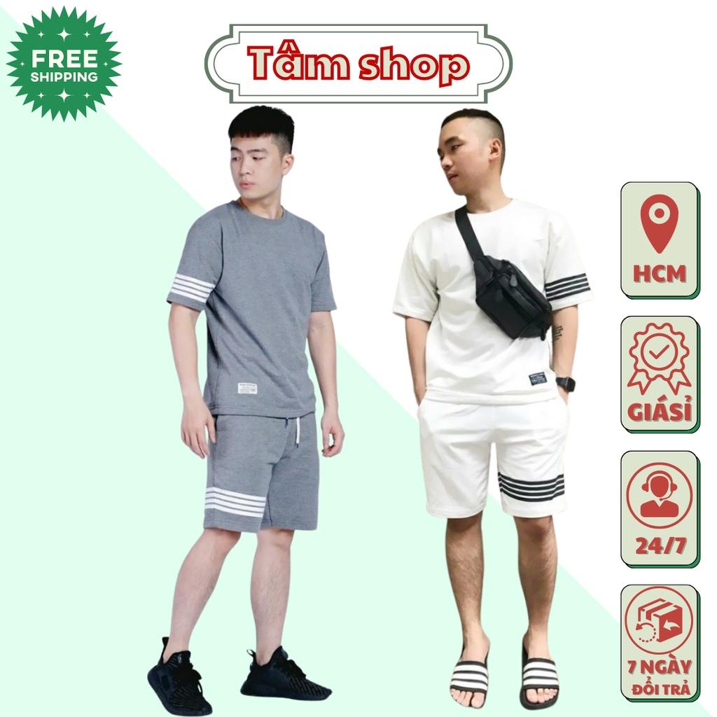 Đồ Bộ Thể Thao Nam Nữ 4 SỌC - Set Quần Áo bốn mùa đẹp cao cấp mặc nhà đi chơi thoải mái 09