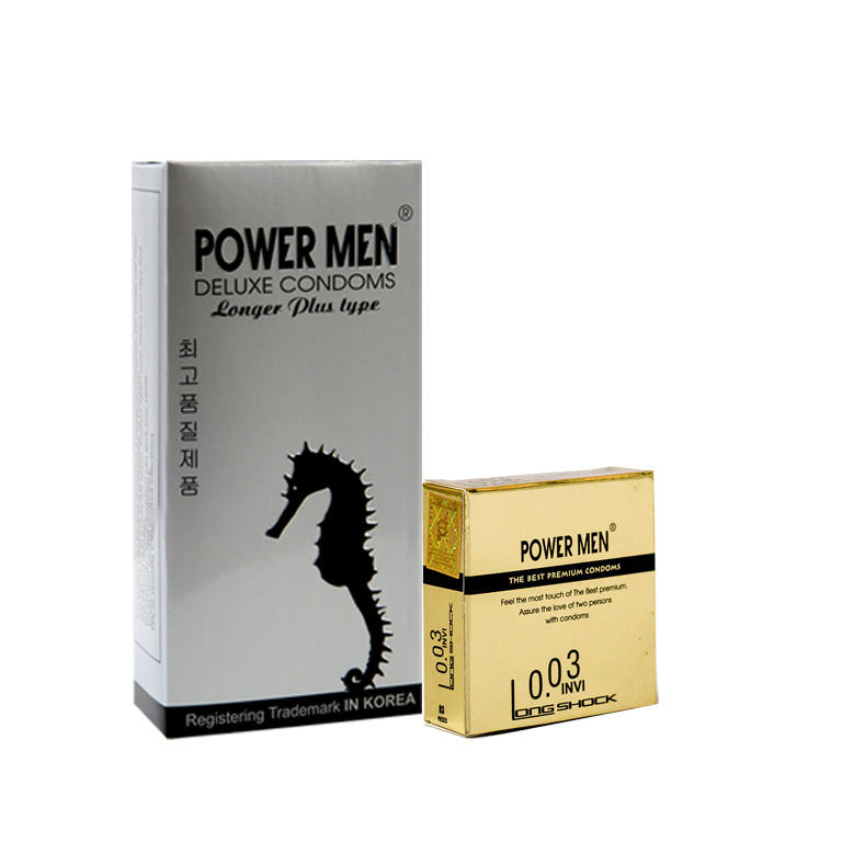 Bao cao su Powermen Hỗ Trợ Trị Xuất Tinh Sớm Hộp 12 BCS