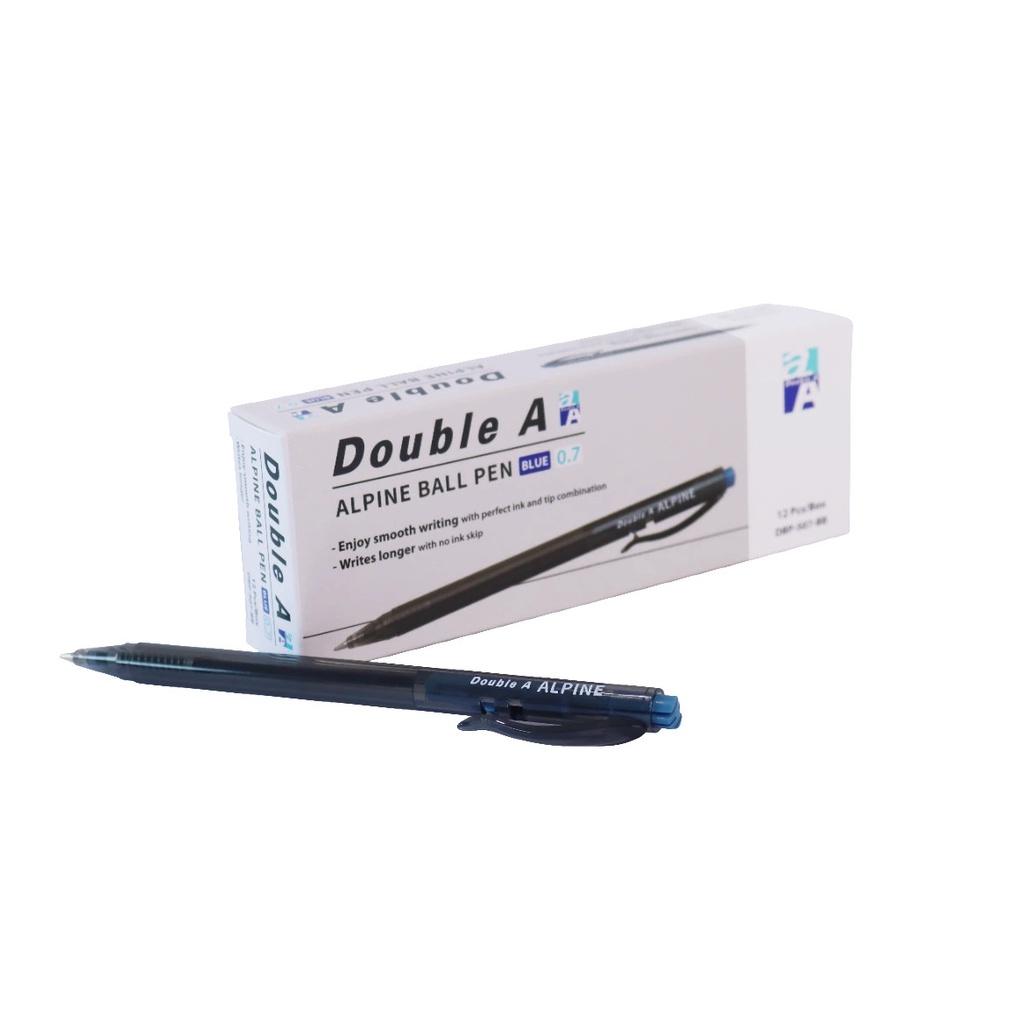 Hộp 12 Bút Bi Alpine Double A màu xanh