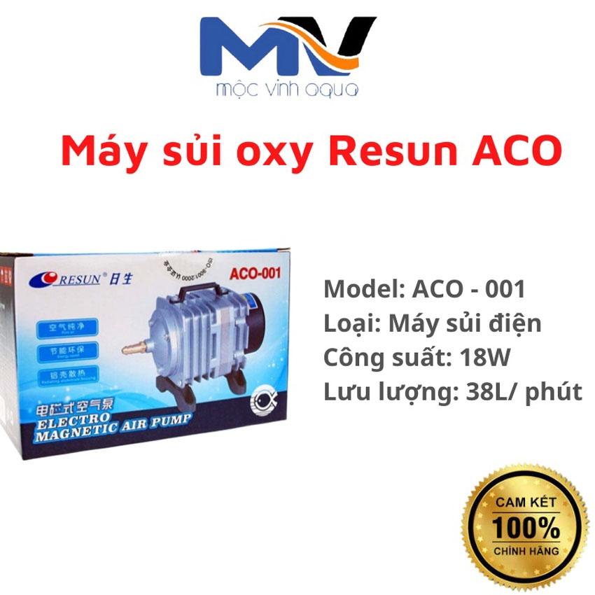 Máy sục sủi thổi khí oxy hồ cá Resun ACO-001/ ACO-003/ ACO-004/ ACO-006/ ACO-008