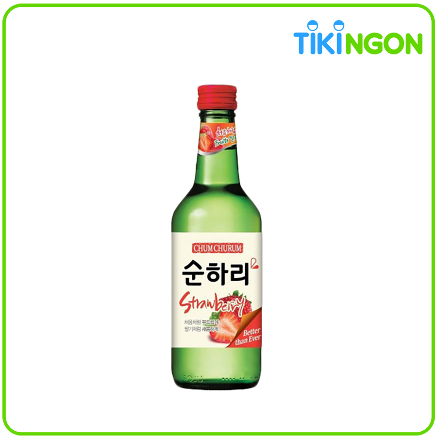 Rượu Soju Hàn Quốc Chum Churum vị dâu 12% 360ml